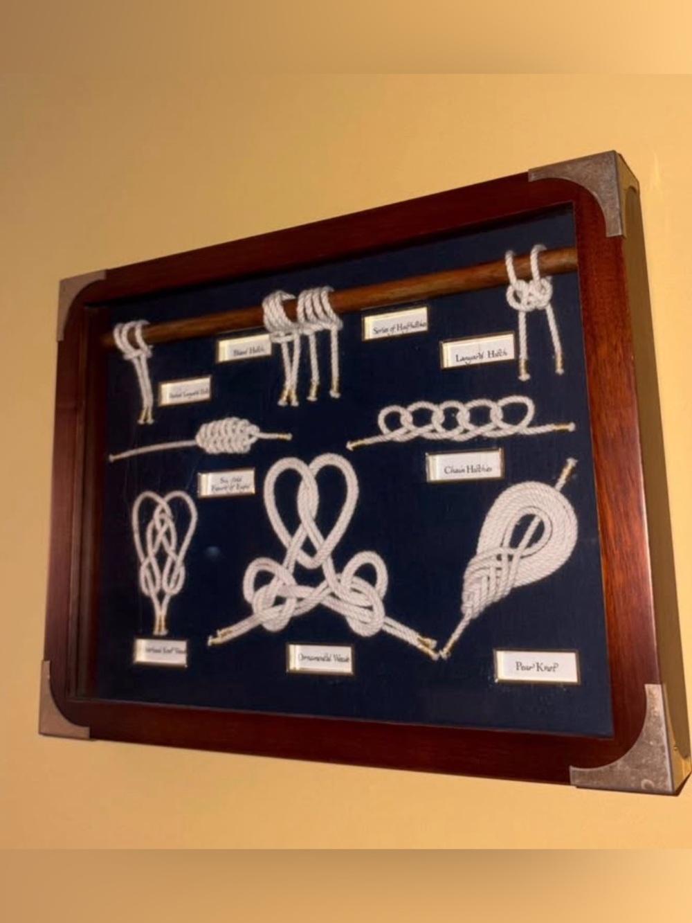 ⚓ Vintage Nautical Sailor Knot Shadow Box ⚓